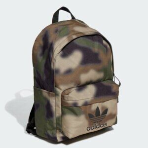 Adidas Blurred Camouflage Backpack – Hemp  Wild Pine Black | 12" x 17.5" x 6.5"